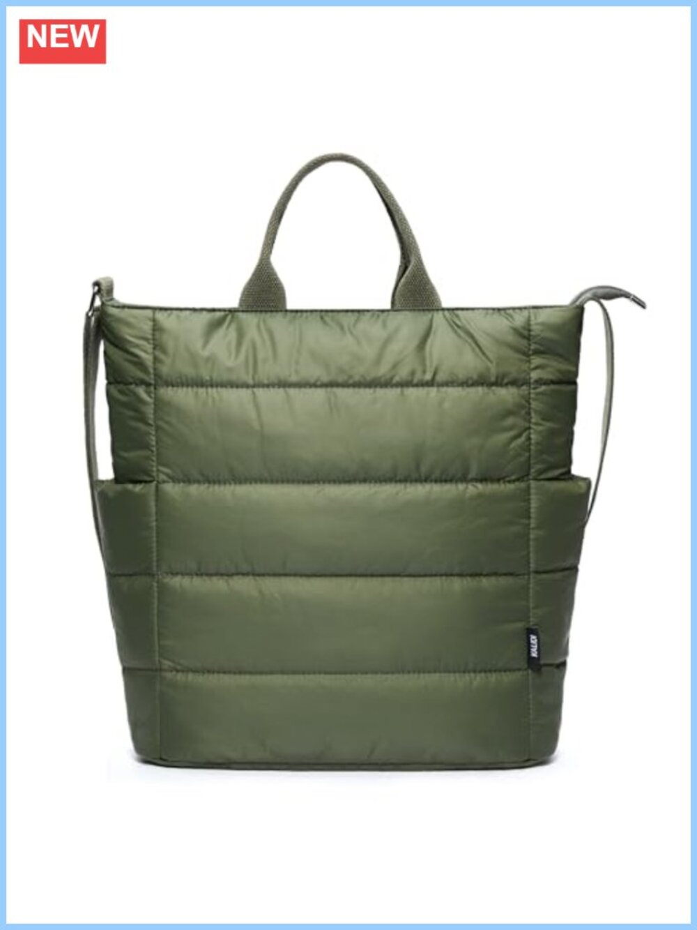 Quilted Nylon Tote Bag Large Puffer Hobo Laptop Crossbody